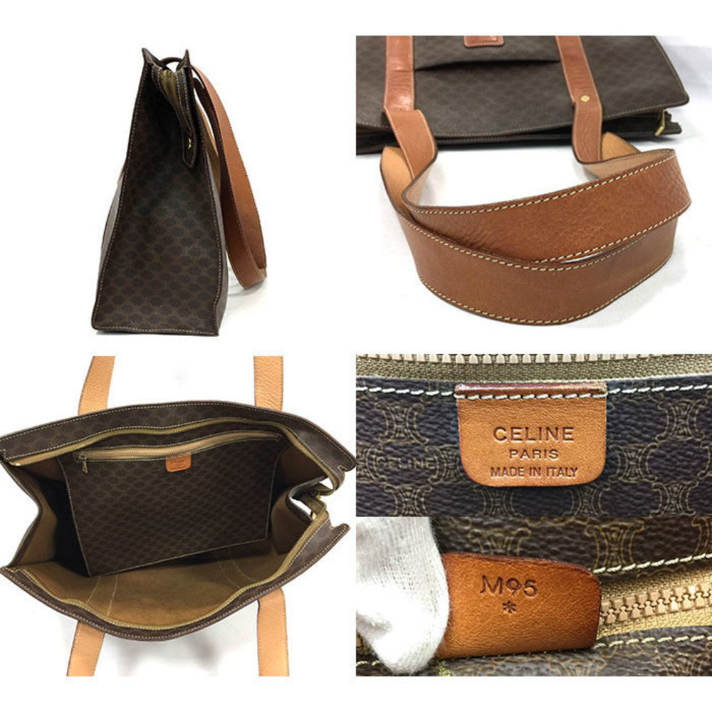 Celine Macadam Pattern Large Bag Brown - image 4